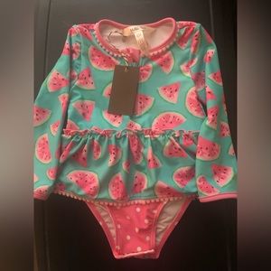 NWT Matilda Jane Watermelon Fun Club Baby Swimsuit 18-24 Month